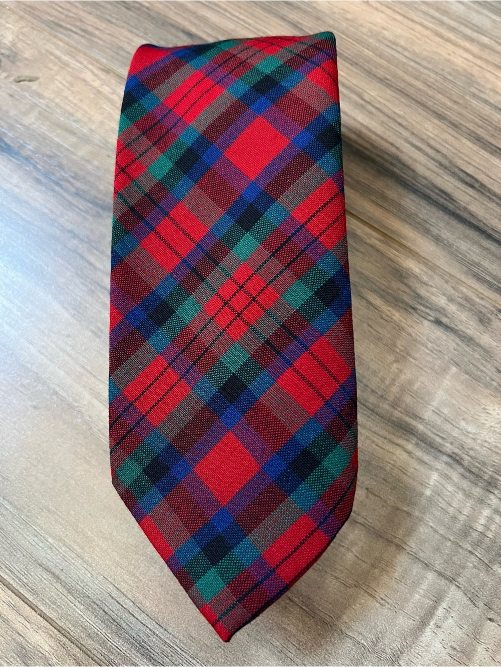 Pendleton Red Tartan Plaid Men's Tie